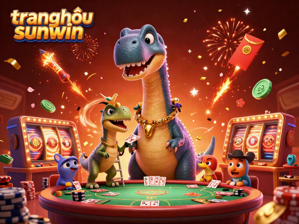 Experience thrilling gameplay at trang chủ sunwin with a vibrant 3D casino scene featuring unique characters.
