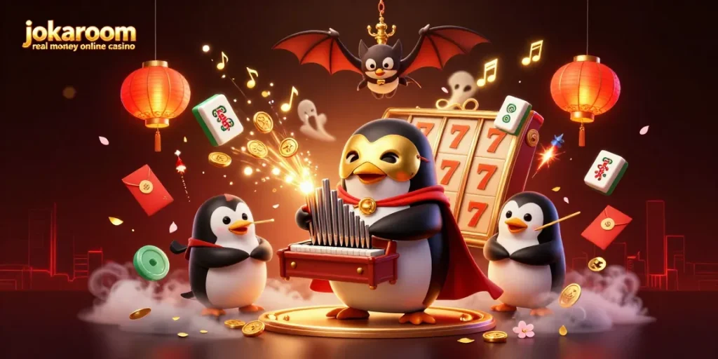 Experience exciting wins at jokaroom real money online casino with vibrant casino elements and dynamic characters